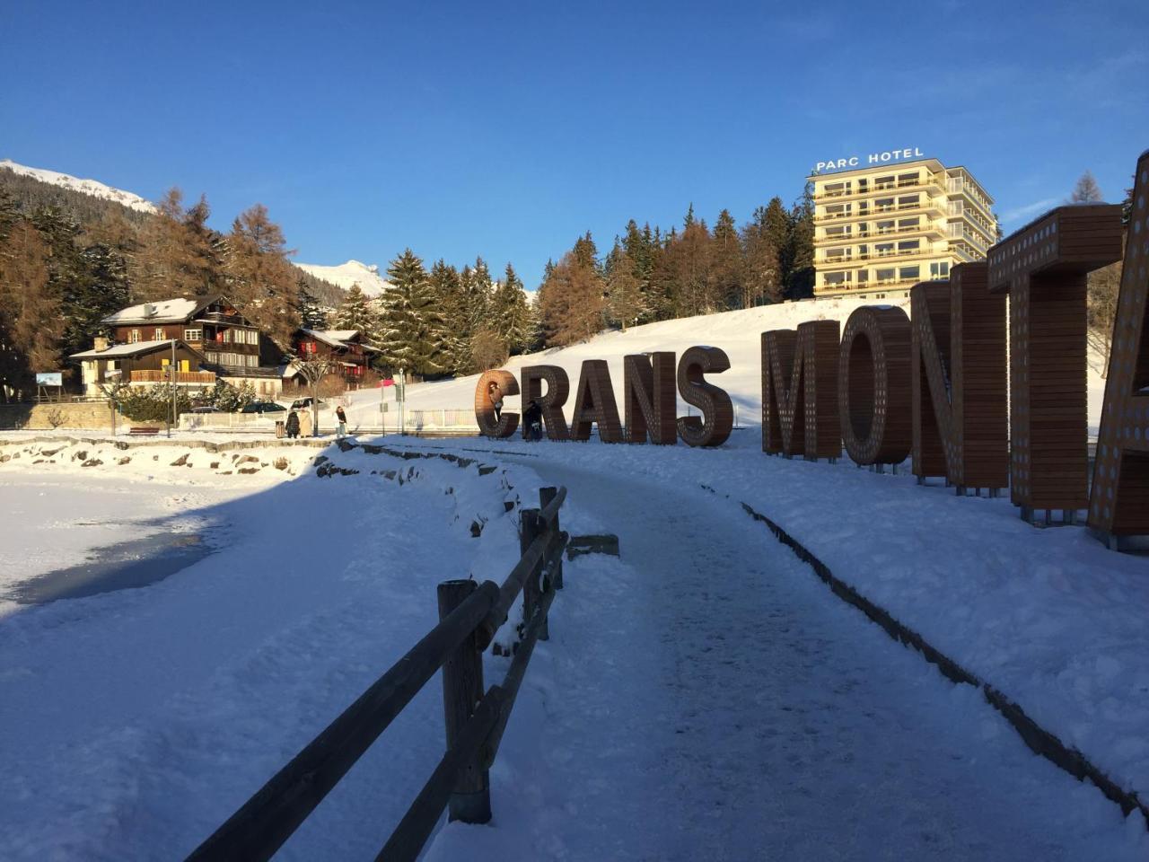 Plein Centre, Ski A Pied, Vue, Calme Crans-Montana Exteriér fotografie
